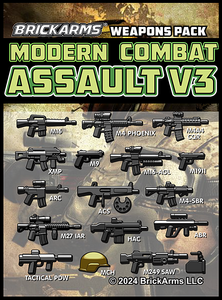 BrickArms Modern Combat Pack - Assault v3