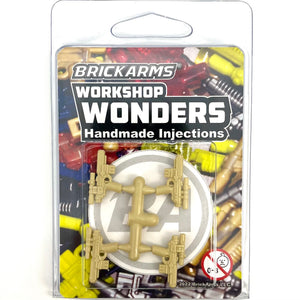 BrickArms Workshop Wonders - Corpo Blaster w/ Scope x4 on sprue - tan