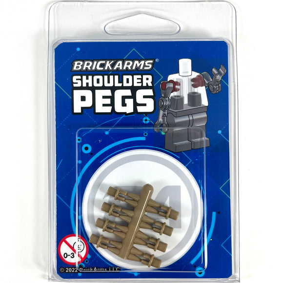BrickArms Shoulder Pegs - Dark Tan