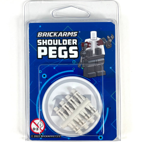 BrickArms Shoulder Pegs - White
