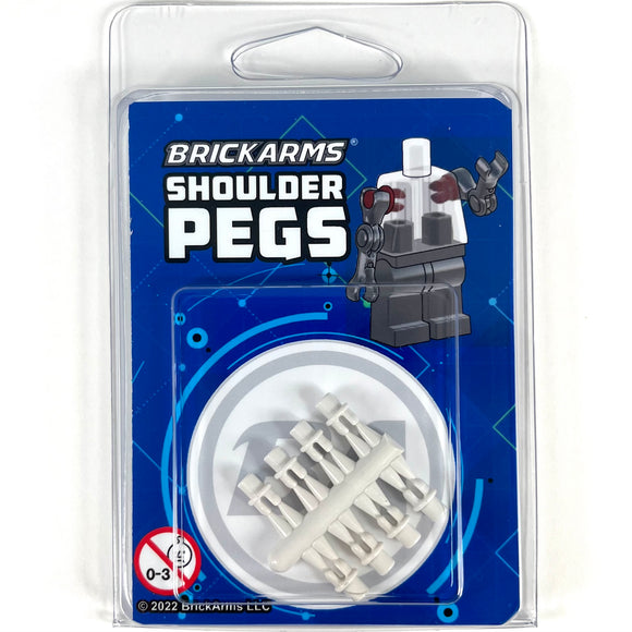 BrickArms Shoulder Pegs - White