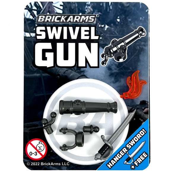 BrickArms Swivel Gun with Hanger Sword
