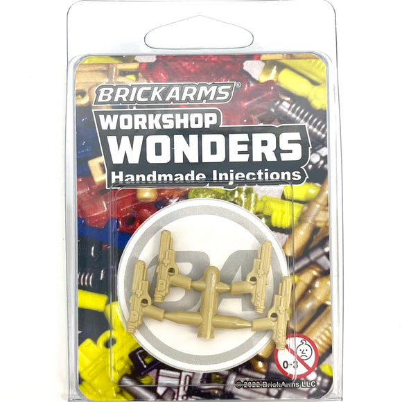 BrickArms Workshop Wonders - Corpo Blaster NO Scope x4 on sprue - tan