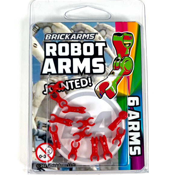 BrickArms Robot Arms - Red