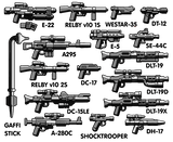 BrickArms Blaster Weapons Pack - Vector
