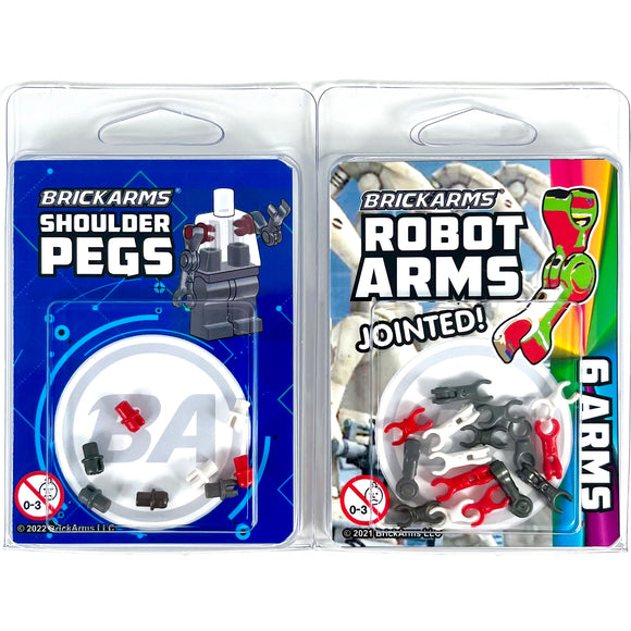 BrickArms Robot Arms & Shoulder Pegs Combo Pack - Sci-fi