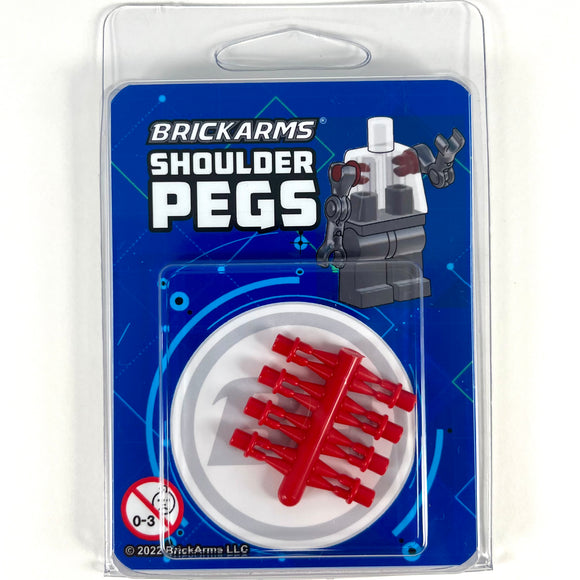 BrickArms Shoulder Pegs - Red
