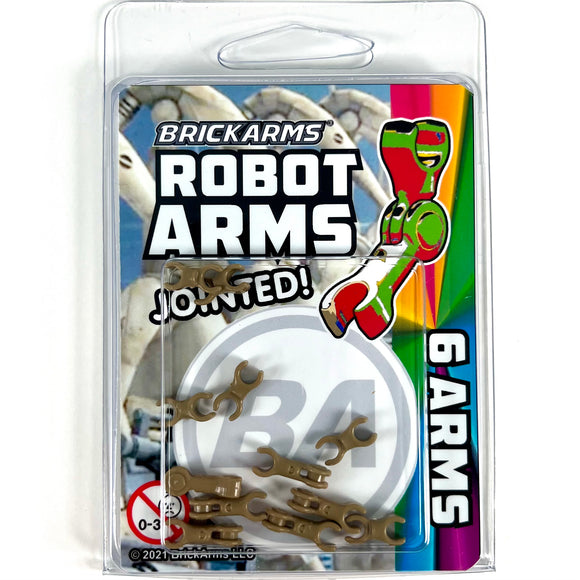BrickArms Robot Arms - Dark Tan